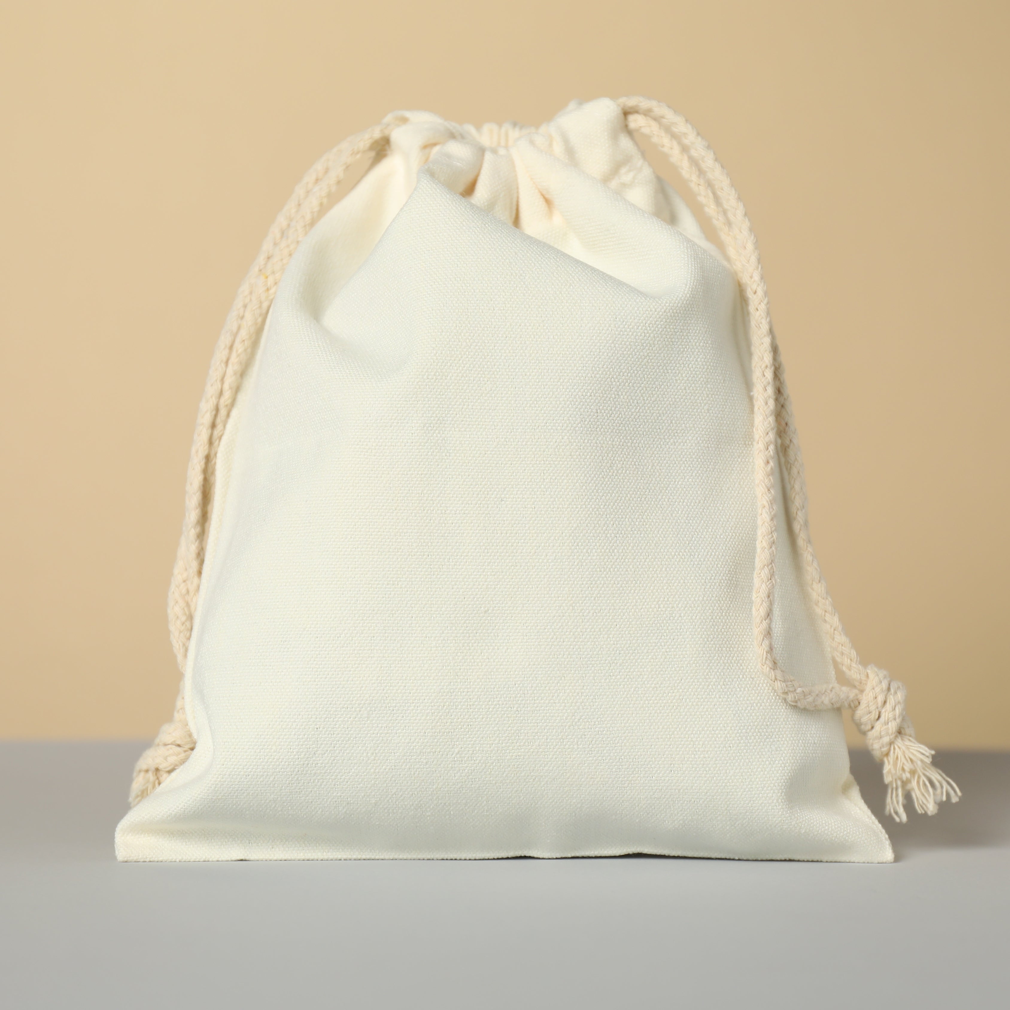 100% Organic Cotton Double Drawstring Eco-friendly Reusable Cotton Muslin Bags