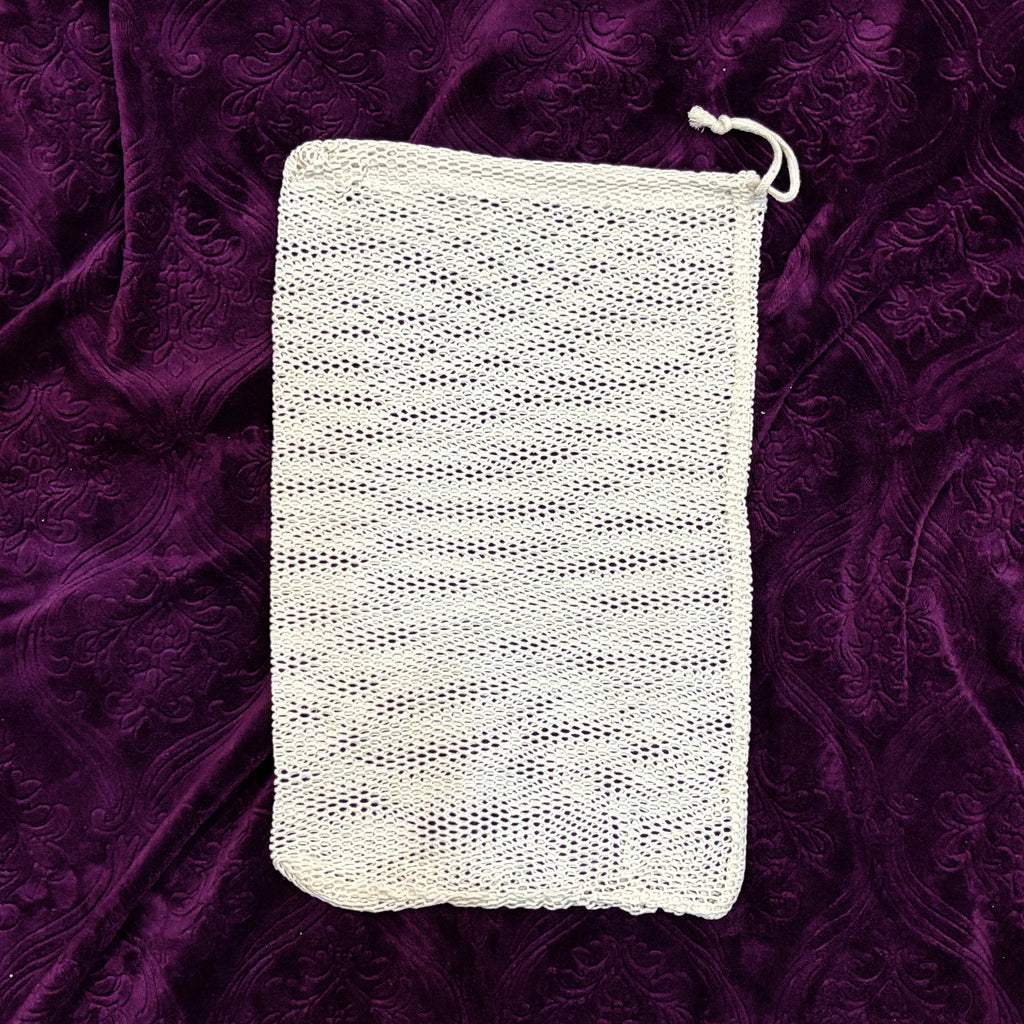 Organic Cotton Laundry Bags. Washable and Reusable. Mesh Storage Bags