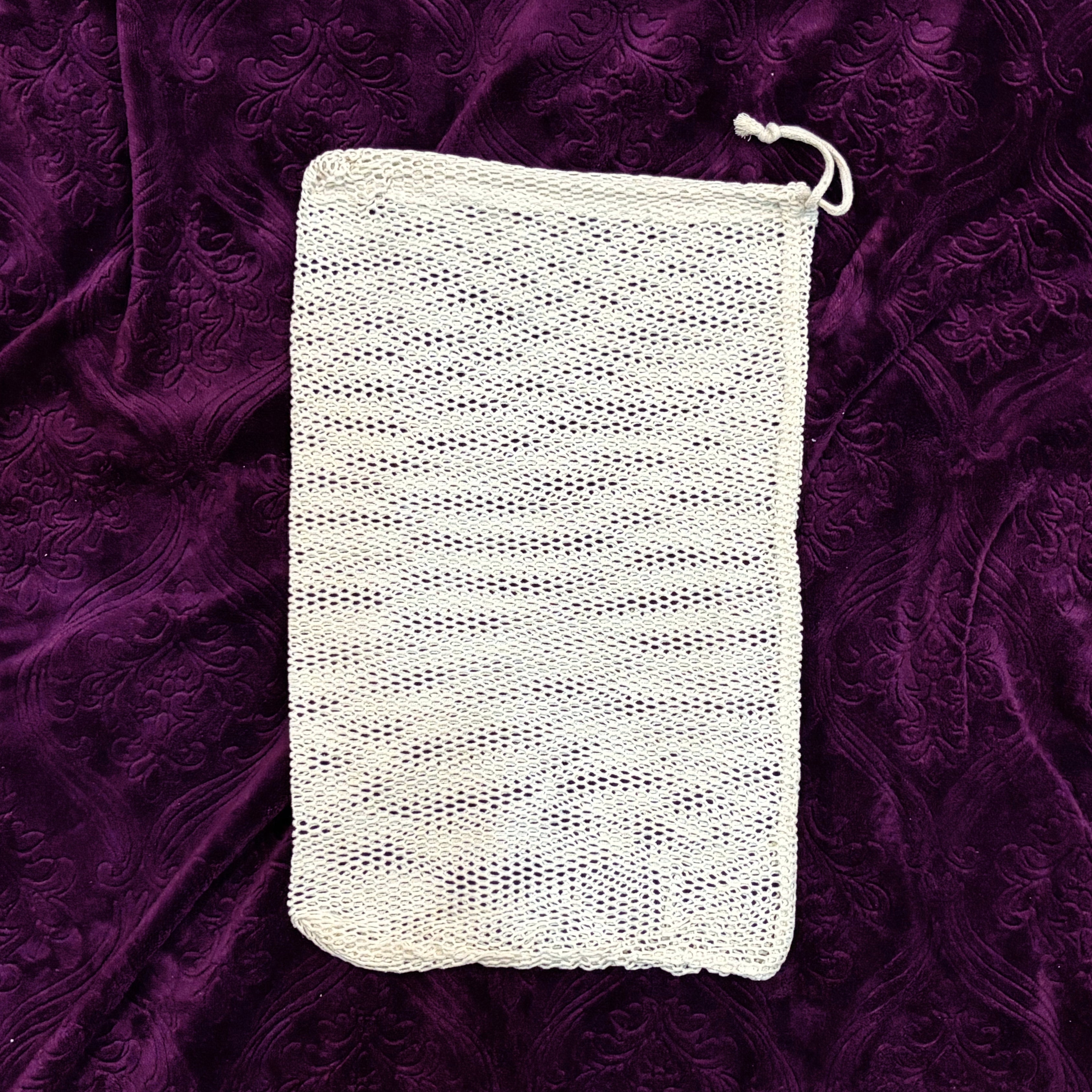Organic Cotton Laundry Bags. Washable and Reusable. Mesh Storage Bags