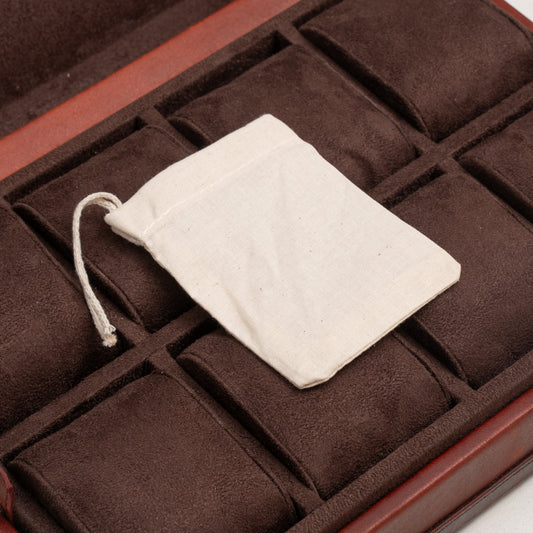 100% Organic Cotton Single Drawstring Premium Cotton Muslin Bags