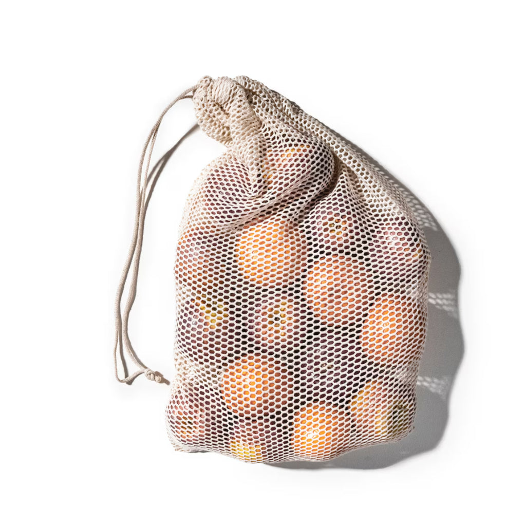 Organic Cotton Laundry Bags. Washable and Reusable. Mesh Storage Bags