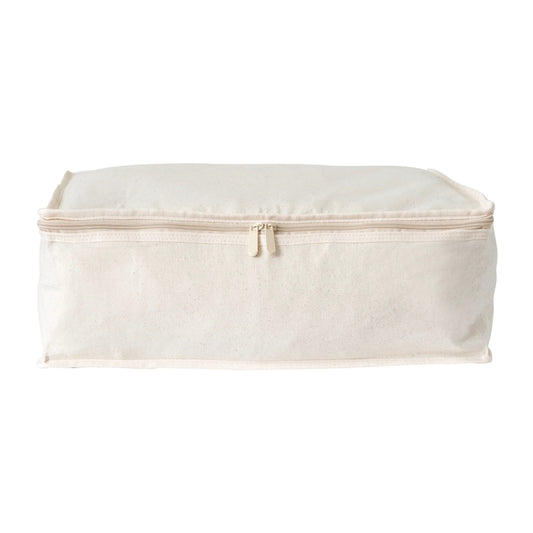 Clothing Storage Bags – 330gsm (10oz) Extra Thick Natural Cotton Packing Cubes  – Medium