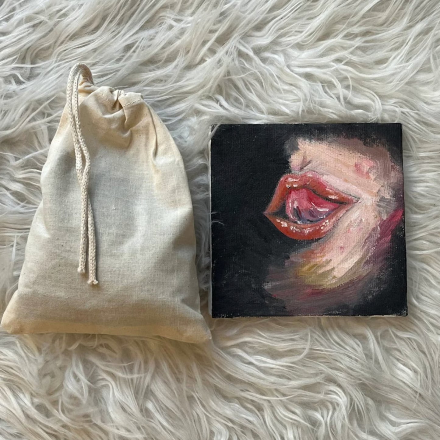 100% Organic Cotton Single Drawstring Premium Cotton Muslin Bags