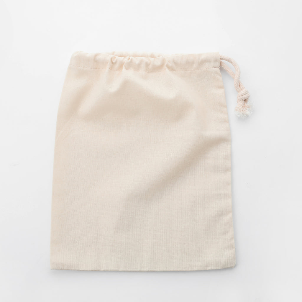 100% Organic Cotton Single Drawstring Eco-friendly Reusable Cotton Muslin Bags