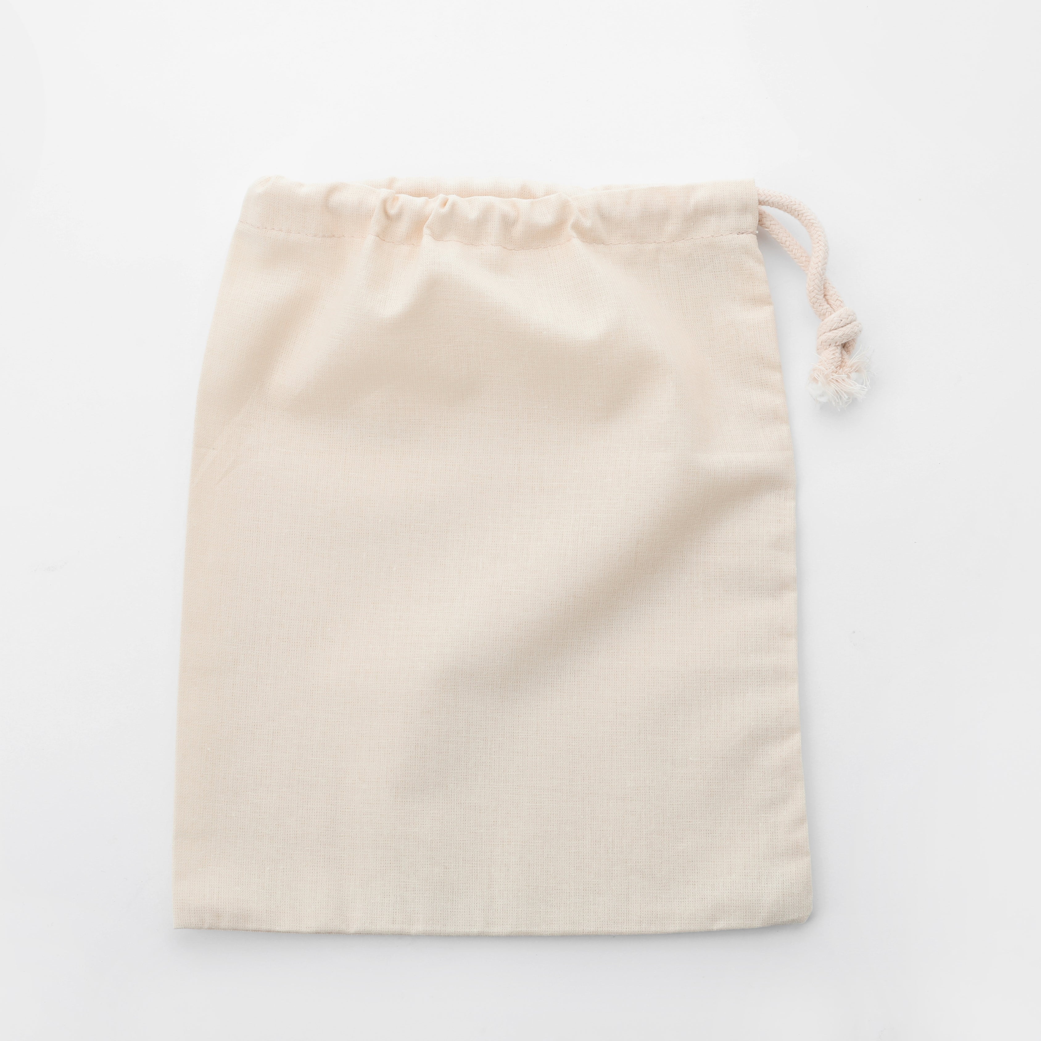 100% Organic Cotton Single Drawstring Eco-friendly Reusable Cotton Muslin Bags