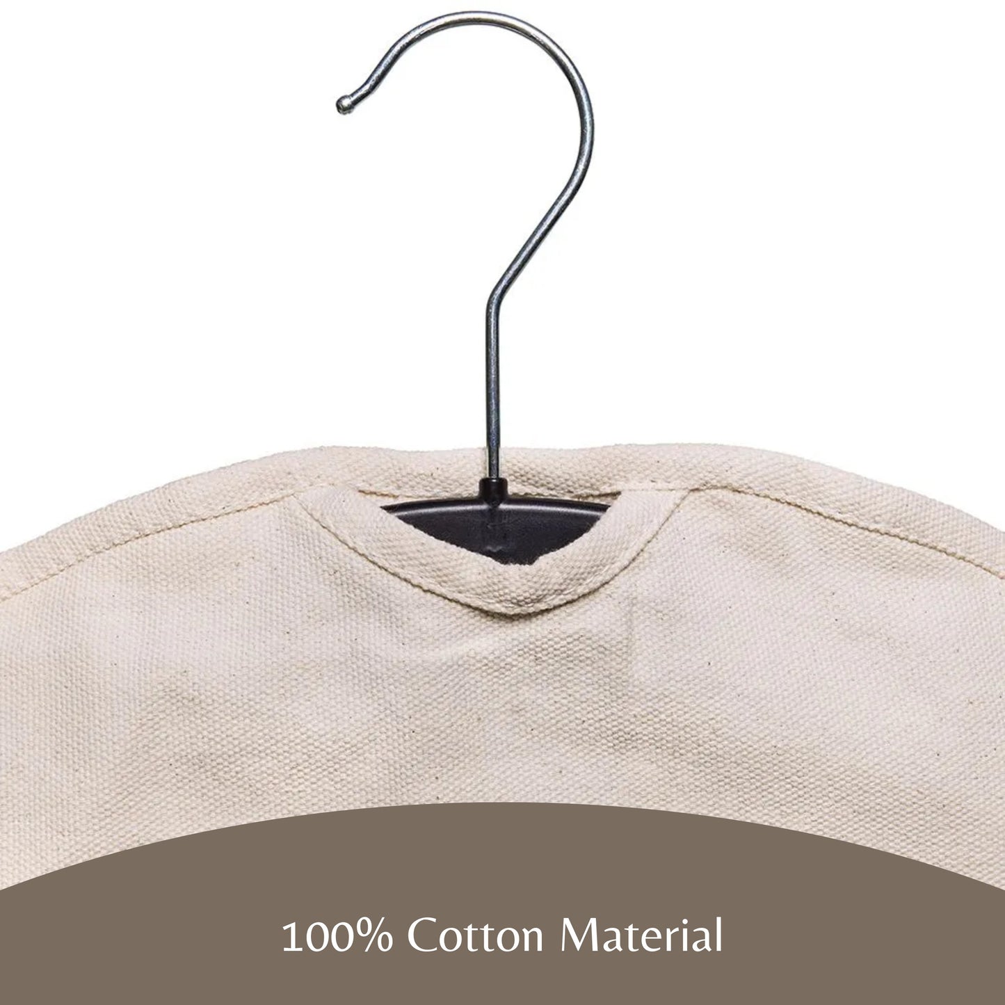 Funda para ropa 100% algodón natural (116 cm)