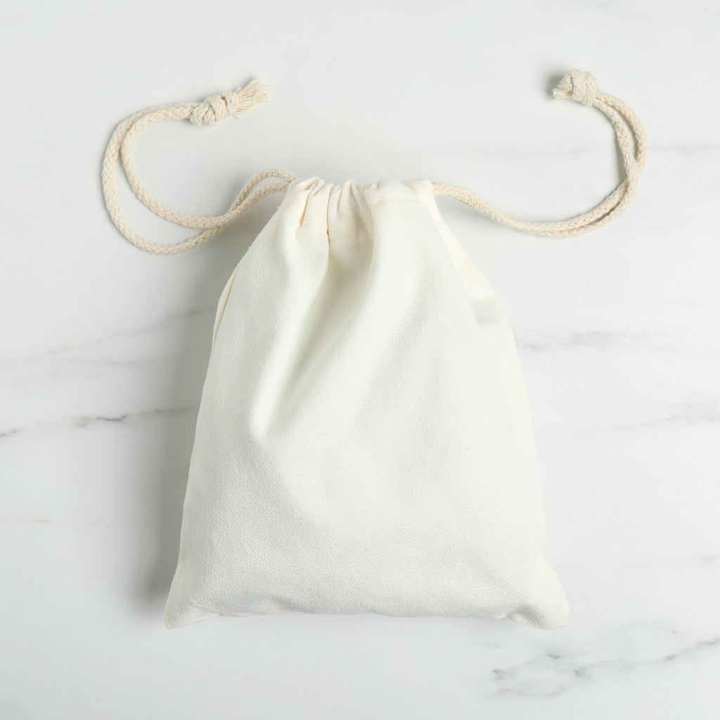 100% Organic Cotton Double Drawstring Eco-friendly Reusable Cotton Muslin Bags