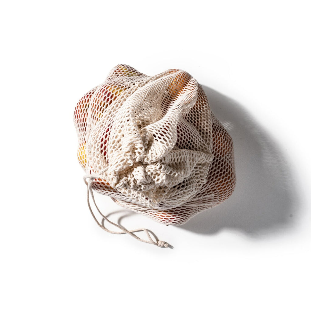 Organic Cotton Laundry Bags. Washable and Reusable. Mesh Storage Bags