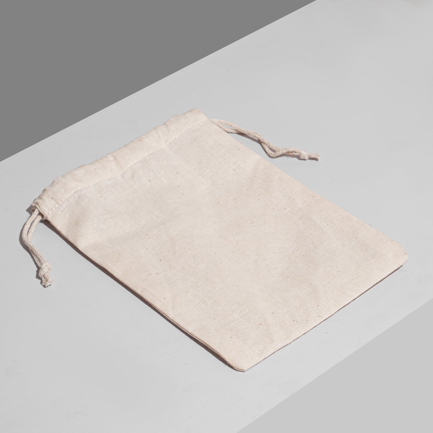 5x8 cm (2x3 Inches) 100% Canvas Cotton Double Drawstring Premium Quality Muslin Bags