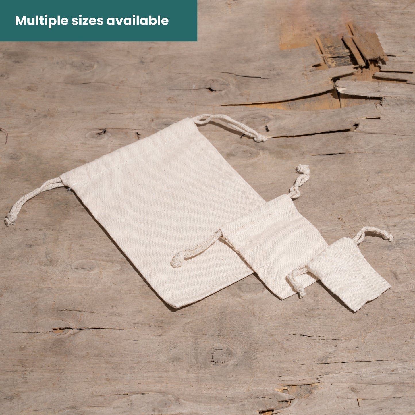 Canvas Cotton Double Drawstring Premium Quality Muslin Bags